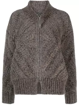 Fabiana Filippi кардиган на молнии, коричневый