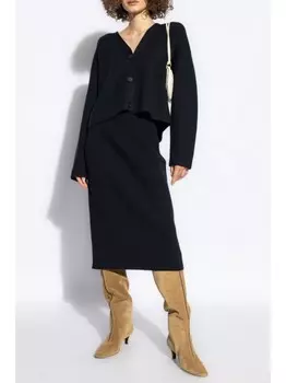 Fabiana Filippi кардиган с длинными рукавами на пуговицах, синий