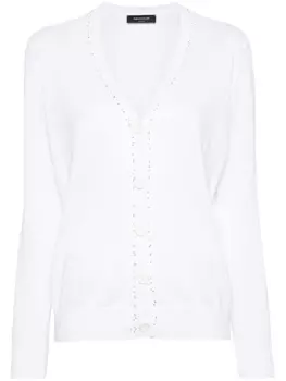 Fabiana Filippi кардиган с пайетками, белый