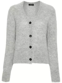 Fabiana Filippi кардиган с пайетками, серый