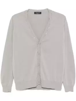 Fabiana Filippi кардиган с пайетками, серый