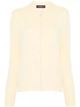 Fabiana Filippi кардиган с перфорированными деталями, желтый