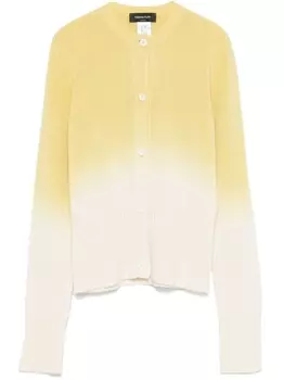 Fabiana Filippi кардиган с выцветшим эффектом, желтый