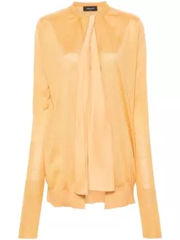 Fabiana Filippi кардиган тонкой вязки, желтый