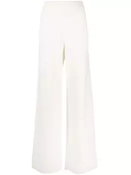 Fabiana Filippi кашемировые брюки широкого кроя, нейтральный цвет