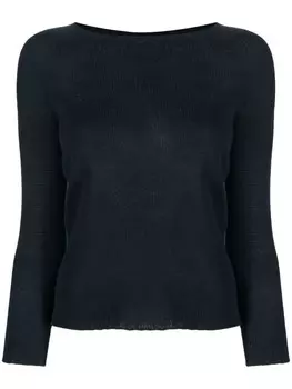 Fabiana Filippi кашемировый джемпер в рубчик, синий