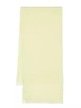 Fabiana Filippi кашемировый шарф с бахромой, зеленый