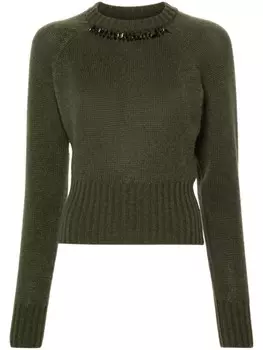 Fabiana Filippi кашемировый свитер, зеленый