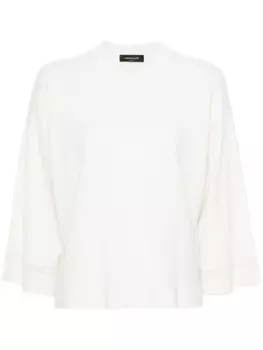 Fabiana Filippi кашемировый топ с круглым вырезом, нейтральный цвет