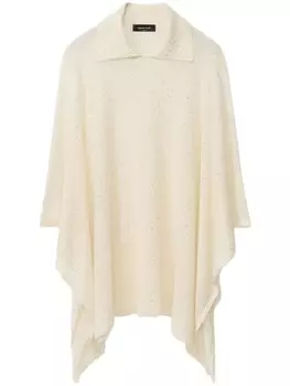 Fabiana Filippi кейп с пайетками, нейтральный цвет