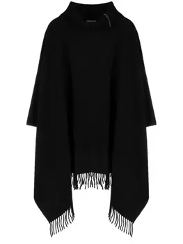 Fabiana Filippi кейп с высоким воротником, черный