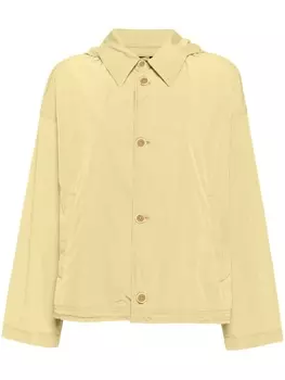 Fabiana Filippi короткая парка на пуговицах с капюшоном, зеленый