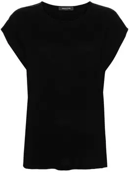 Fabiana Filippi креповая блузка с бусинами, черный