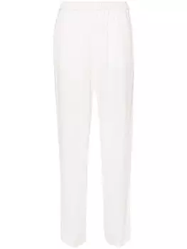 Fabiana Filippi креповые брюки прямого кроя, белый