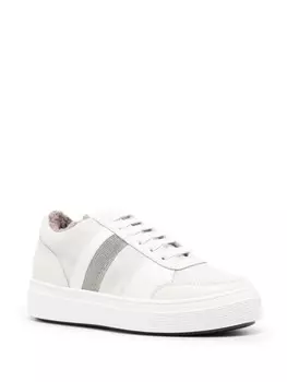 Fabiana Filippi кроссовки с блестками, серый