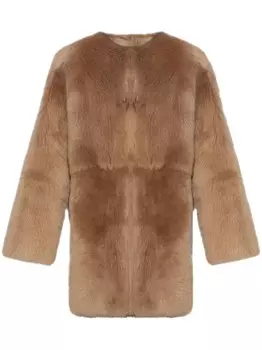 Fabiana Filippi куртка из овчины, нейтральный цвет