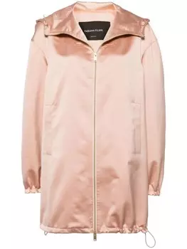 Fabiana Filippi куртка на молнии с капюшоном, розовый