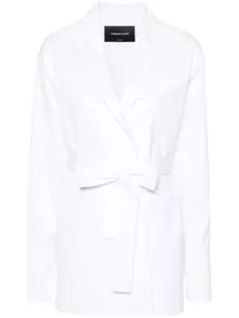 Fabiana Filippi куртка-рубашка с запахом, белый