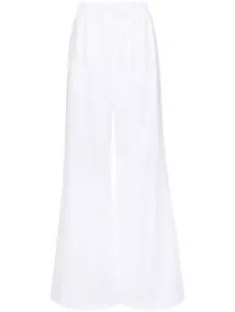 Fabiana Filippi льняные брюки широкого кроя, белый