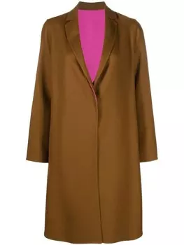 Fabiana Filippi однобортное пальто, коричневый
