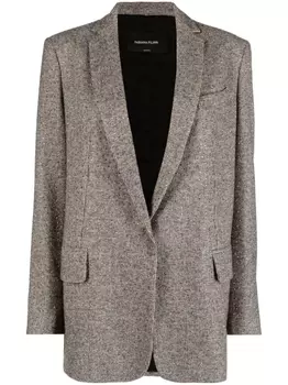 Fabiana Filippi однобортный блейзер, нейтральный цвет
