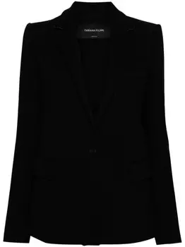 Fabiana Filippi пиджак из джерси, черный