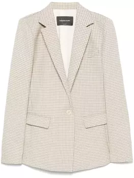 Fabiana Filippi пиджак в клетку, серый