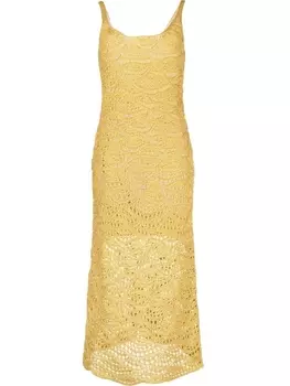 Fabiana Filippi платье рыхлой вязки, желтый