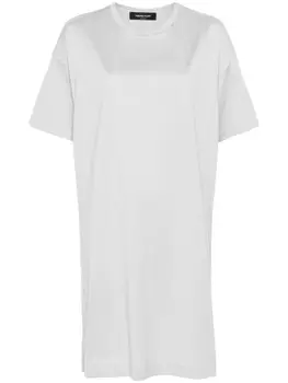 Fabiana Filippi платье с короткими рукавами, серый