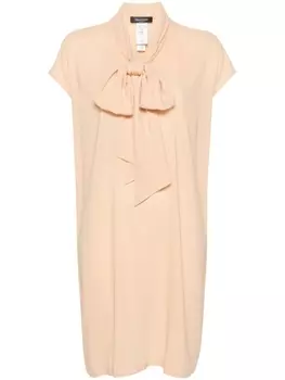 Fabiana Filippi платье-трапеция мини с шарфом, оранжевый