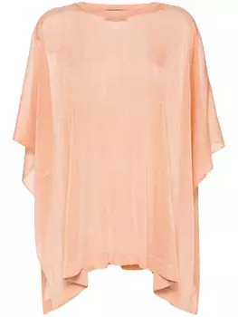 Fabiana Filippi полупрозрачный кейп, розовый