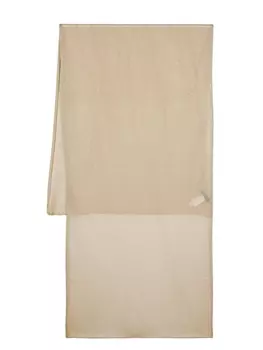 Fabiana Filippi полупрозрачный шарф с эффектом металлик, золотистый