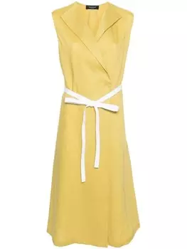 Fabiana Filippi поплиновое платье с запахом, желтый