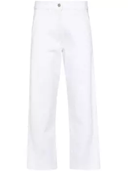 Fabiana Filippi прямые джинсы с завышенной талией, белый