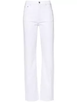 Fabiana Filippi прямые джинсы средней посадки, белый