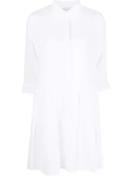 Fabiana Filippi ярусное платье-рубашка длины мини, белый