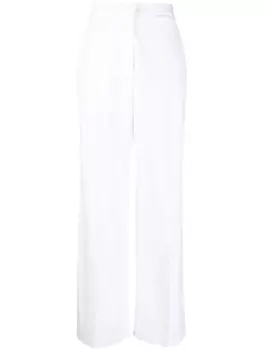 Fabiana Filippi расклешенные брюки с завышенной талией, белый