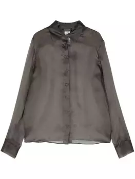 Fabiana Filippi рубашка из органзы, серый