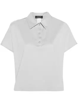 Fabiana Filippi рубашка поло с контрастными вставками, серый