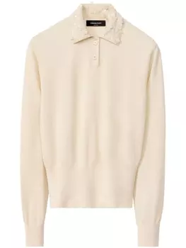 Fabiana Filippi рубашка поло тонкой вязки, нейтральный цвет