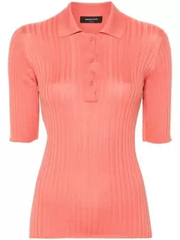 Fabiana Filippi рубашка поло в рубчик, розовый