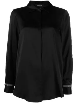 Fabiana Filippi рубашка с бисером, черный