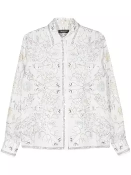 Fabiana Filippi рубашка с графичным принтом, белый