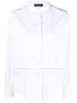 Fabiana Filippi рубашка с нашивкой-логотипом, белый