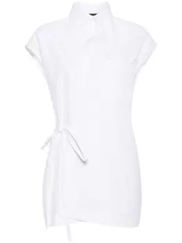 Fabiana Filippi рубашка с завязками, белый