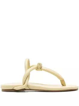 Fabiana Filippi сандалии с дутыми ремешками, желтый