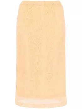 Fabiana Filippi сетчатая юбка, оранжевый