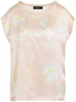 Fabiana Filippi шелковая блузка с принтом, розовый