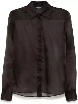 Fabiana Filippi шелковая рубашка, коричневый