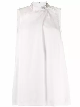 Fabiana Filippi шелковый топ без рукавов, белый